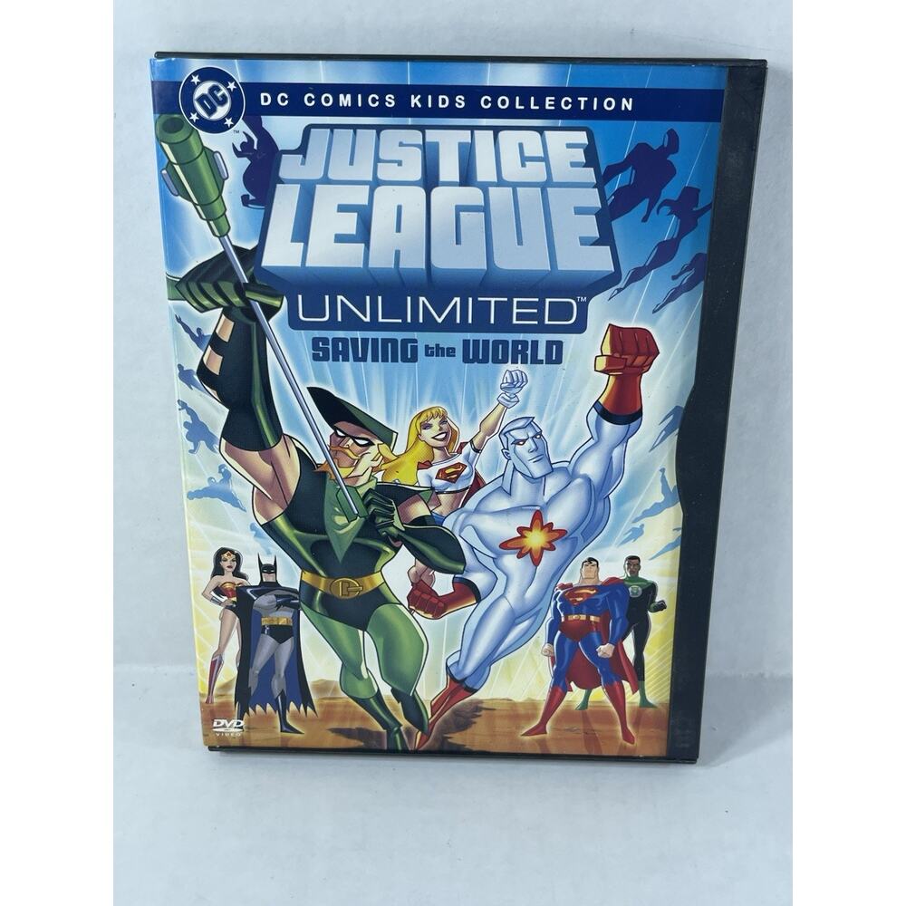 Justice League Unlimited "Saving the World" DVD DC Animated Movie‎ Disc Tested